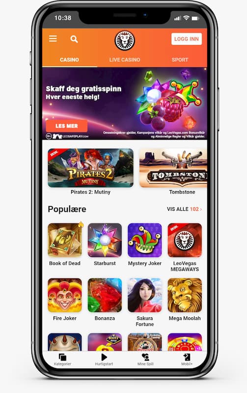 Leovegas på mobilen