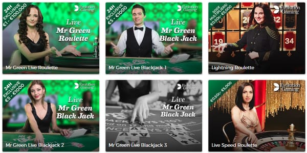 Live Casino hos Mr Green